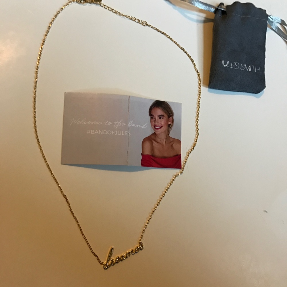 Dreamer Necklace;14k gold plated;12in,3in extender
